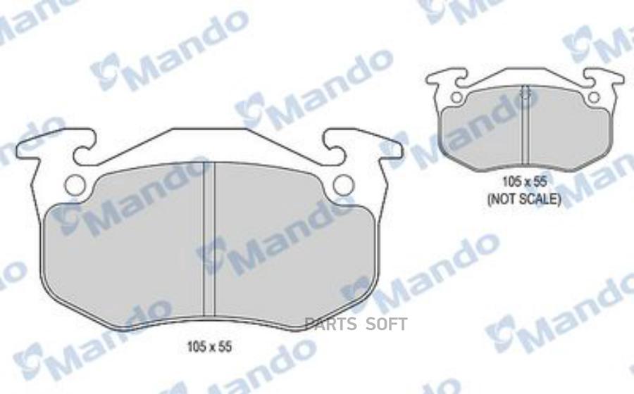 

Тормозные колодки Mando mbf015079