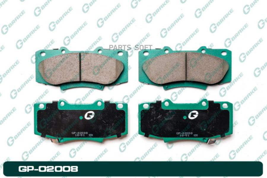 

Тормозные колодки GBRAKE GP02008