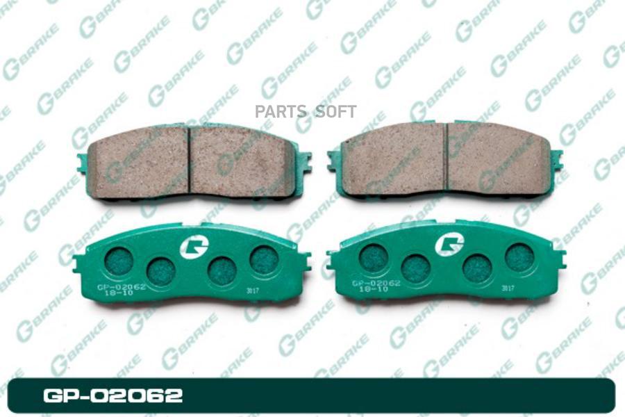 Тормозные колодки GBRAKE GP02062