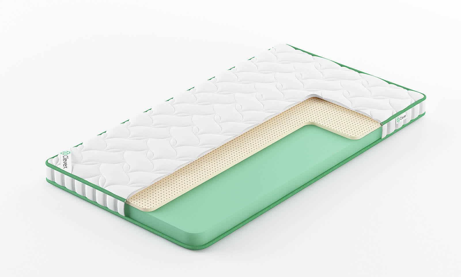 

Матрас Clever Latex Lite 235x215, Белый, Latex Lite