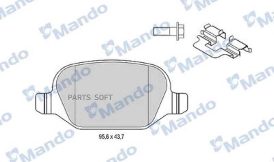 

Тормозные колодки Mando mbf015171