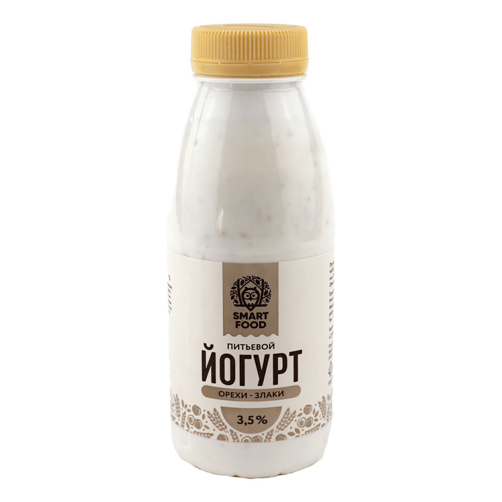 Питьевой йогурт Smart Food орехи-злаки 3,5% БЗМЖ 300 г