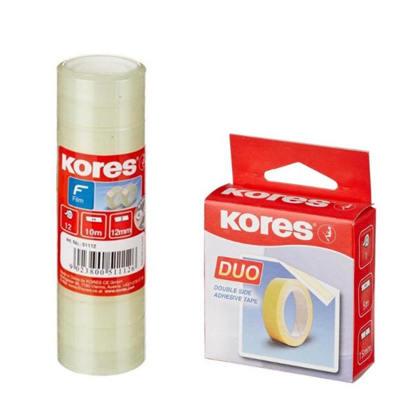 

Набор офисный 2 Kores клейкая лента 12шт+1шт