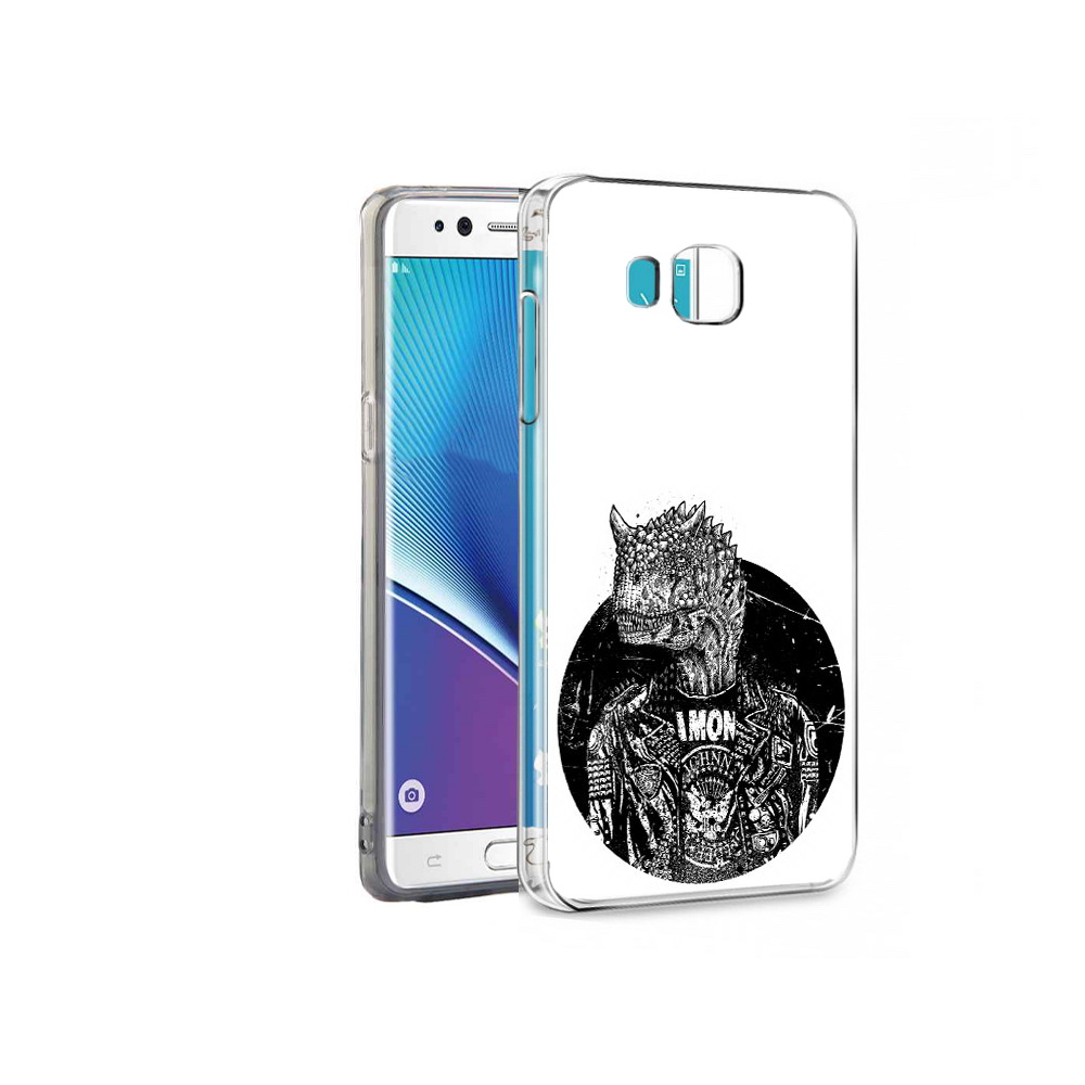 

Чехол MyPads Tocco для Samsung Galaxy Note 7 динозавр в куртке (PT40045.522.328), Прозрачный, Tocco