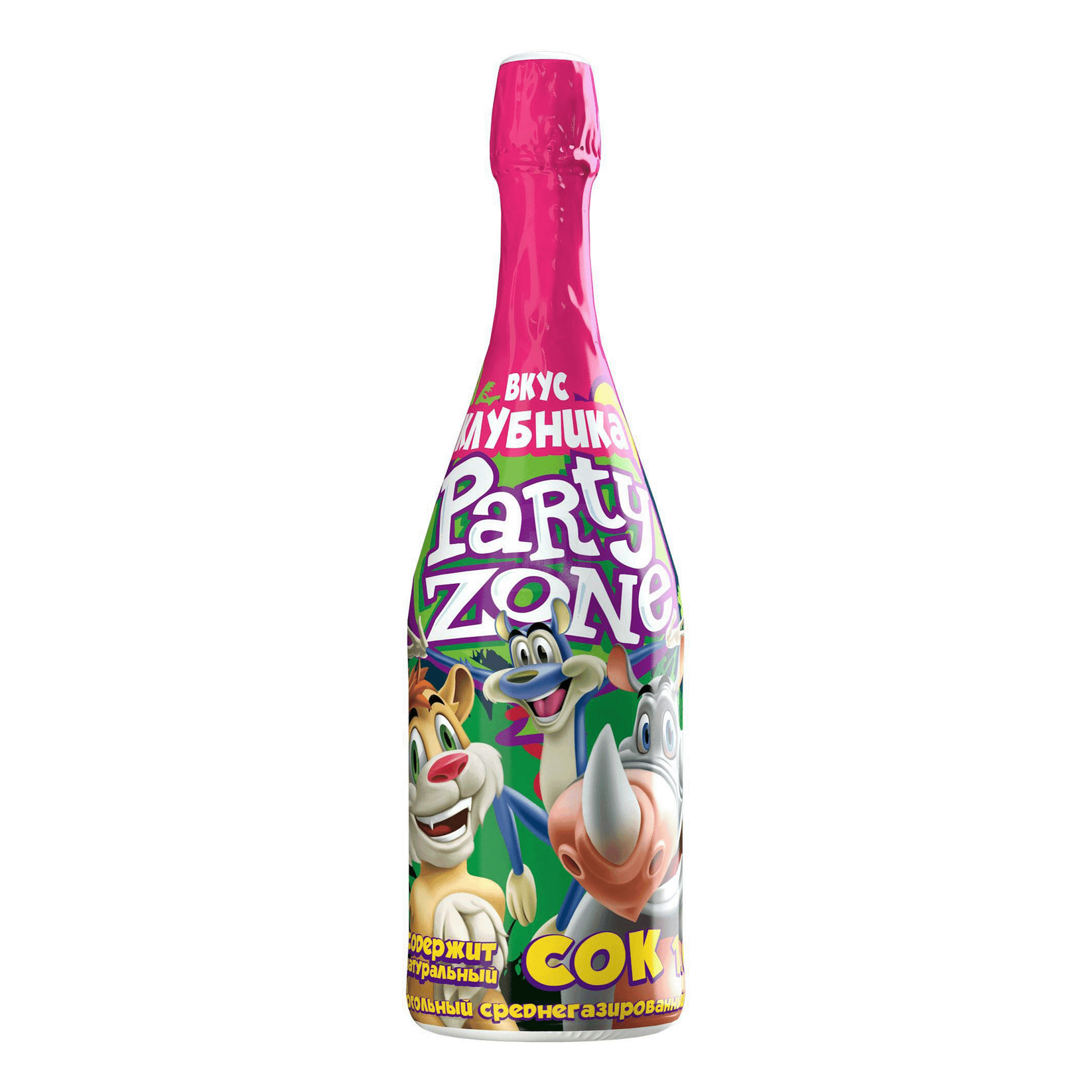 

Напиток сокосодержащий Party Zone клубника 1 л