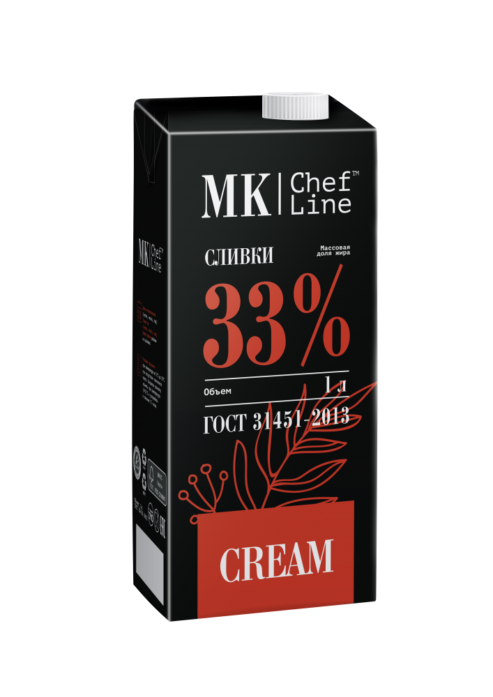 

Сливки МК Chef Line для взбивания 33% 1 л