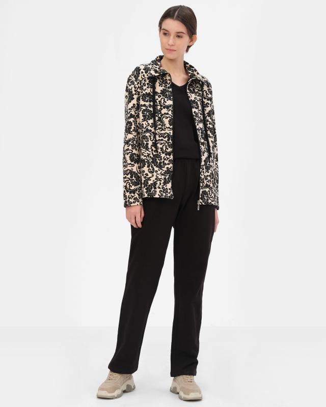 

Joliena Collection Костюм домашний: куртка+брюки, р. 46, цвет Разноцветный/черный, 164869