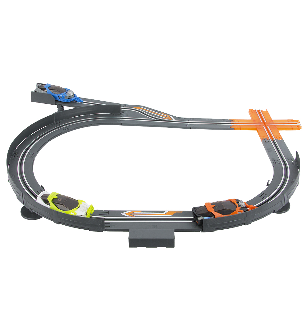 

Автотрек на радиоуправлении Abtoys 4.1 м 3 машины подсветка колес 1:43