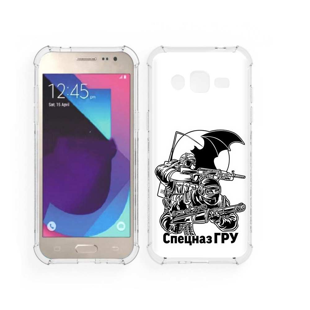 

Чехол MyPads Tocco для Samsung Galaxy J2 спецназ гру (PT226924.572.618), Прозрачный, Tocco
