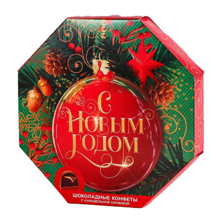 

Конфеты в коробке шестиугольнике «С Новым годом», 150 г.
