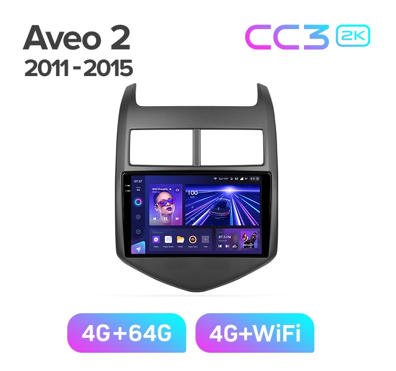 Магнитола TEYES CHEVROLET AVEO 2011-2015 г CC3 2K 464ГБ 4199000₽