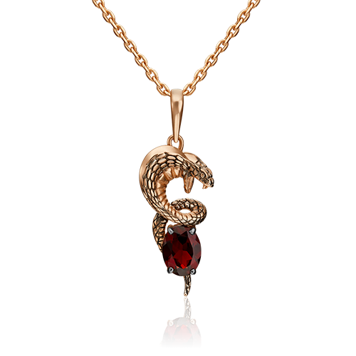 Кулон из золота PLATINA jewelry 03-3164-00-204-1110-57, гранат