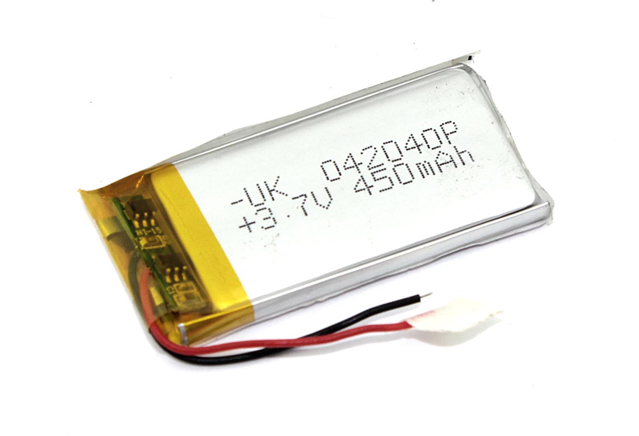 

Аккумуляторная батарея OEM Li-Pol 4*20*40мм 2pin 3.7V/450mAh