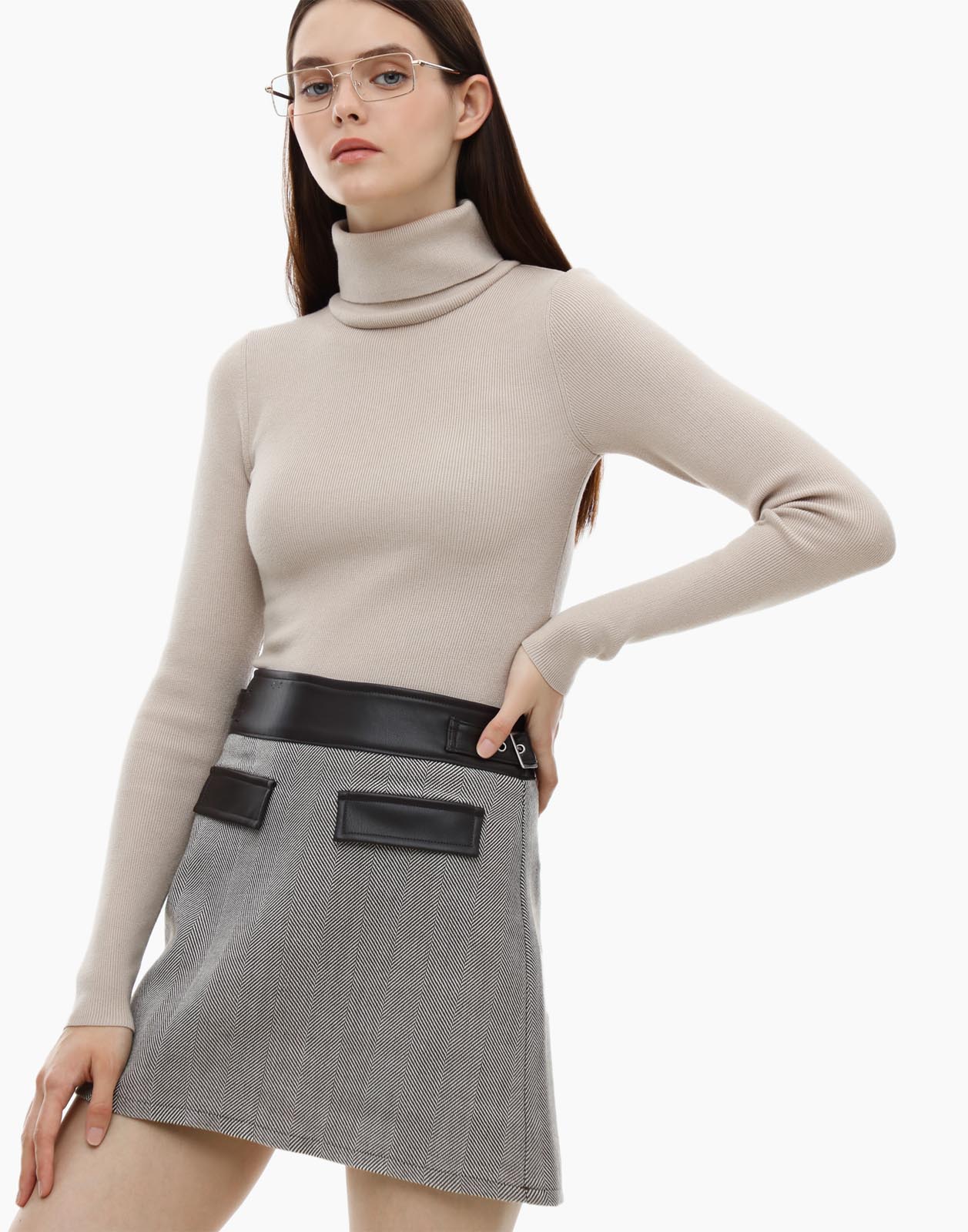

Юбка женская Gloria Jeans GSK017493 серая XXS (36-38), Серый, GSK017493