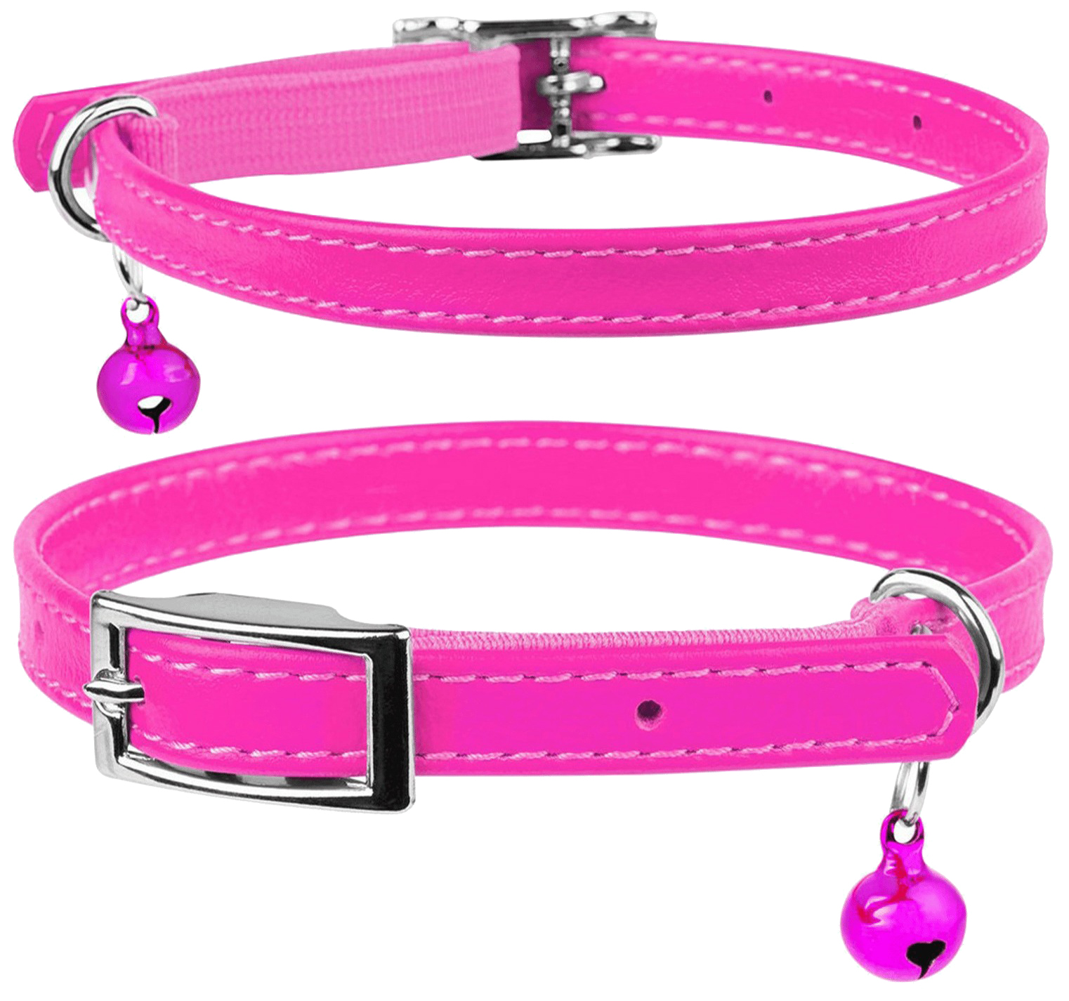 

Ошейник для кошек Collar Waudog Glamour с резинкой розовый 22-30 см