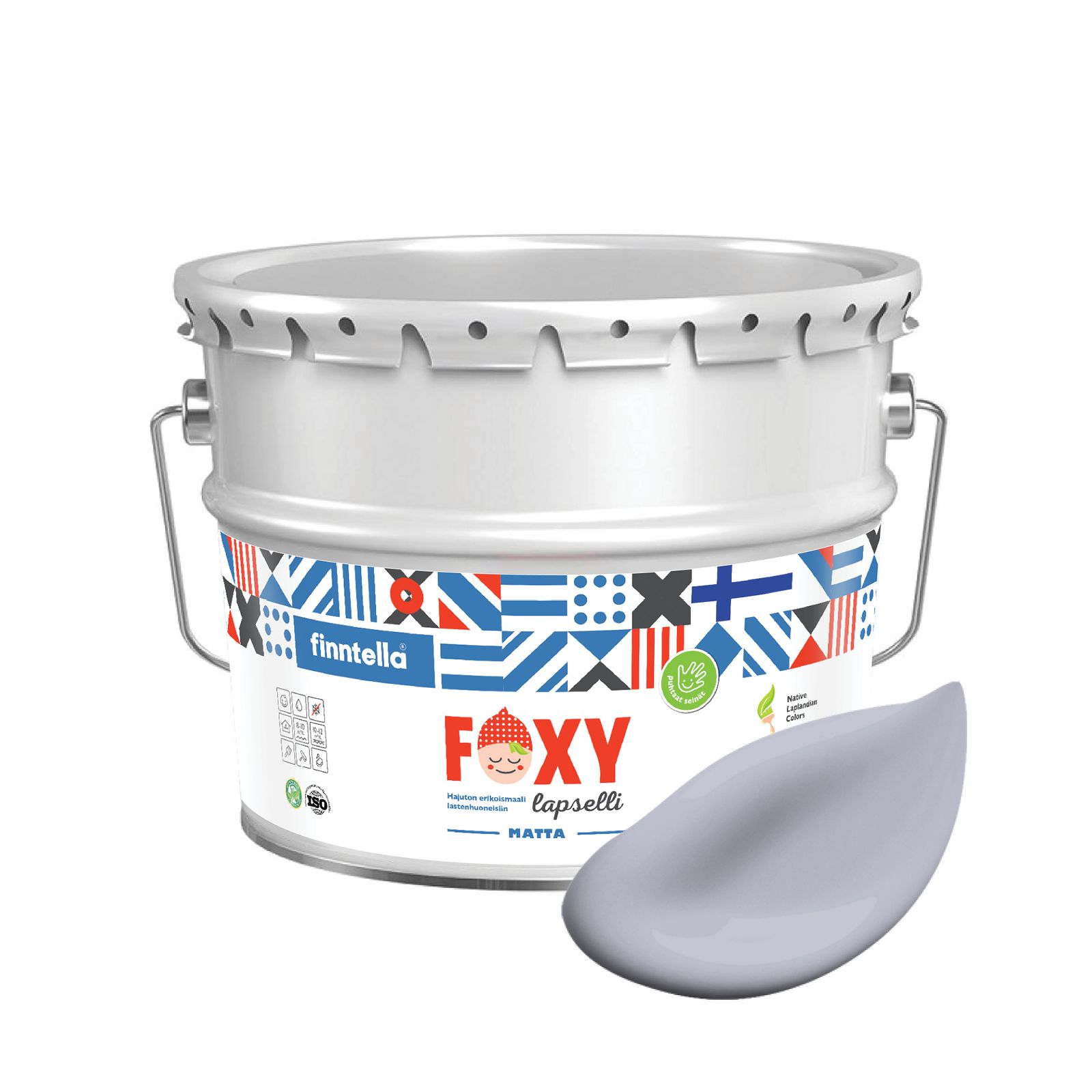 

Краска для детской комнаты FOXY LAPSELLI matte, финская краска, матовая, моющаяся, цвет NA, Фиолетовый, для детской комнаты FOXY LAPSELLI matte, финская матовая, моющаяся