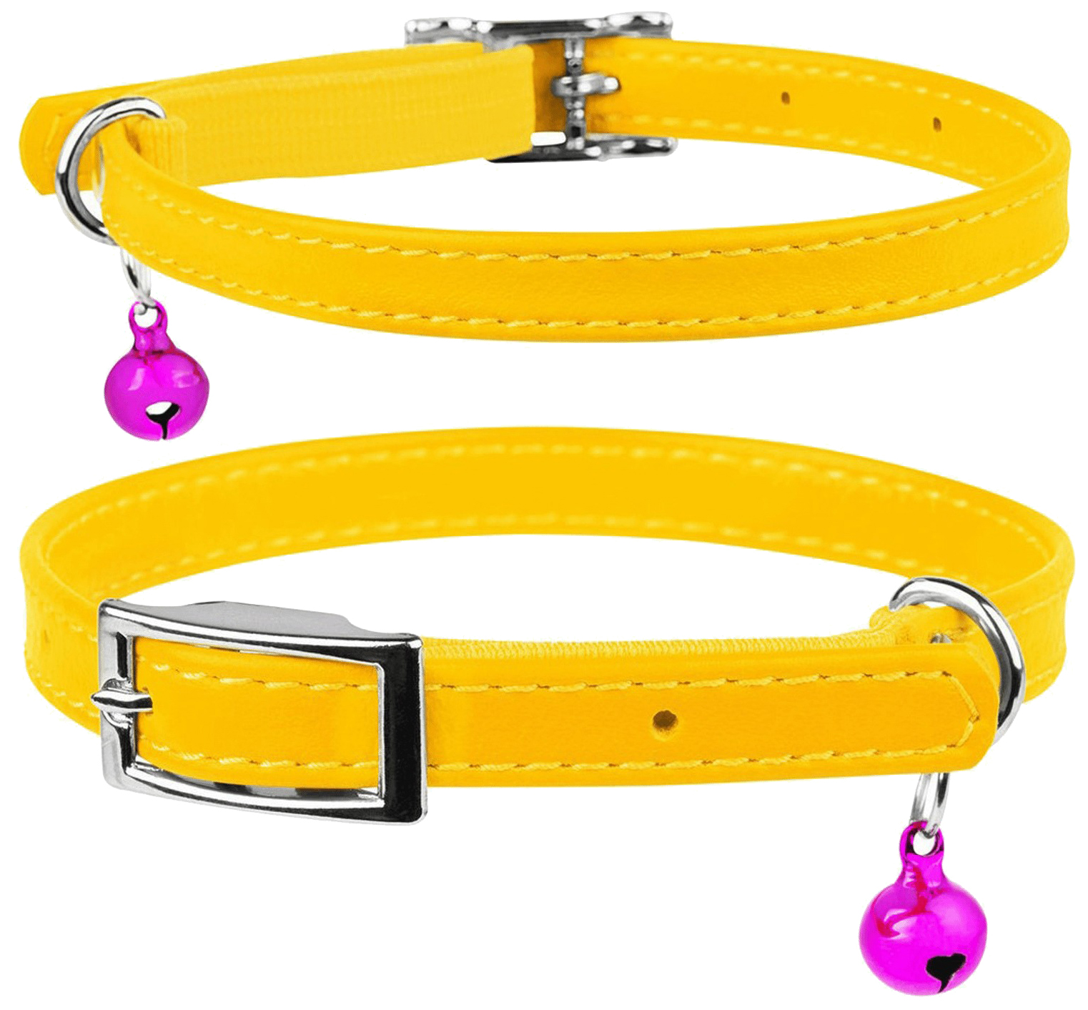 

Ошейник для котят Collar Waudog Glamour с резинкой желтый 17-20 см