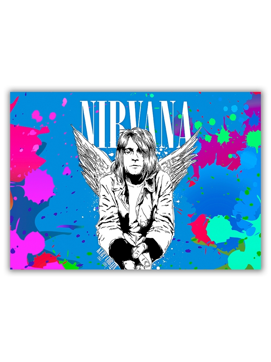 фото Магнит на холодильник drabs малый - a5, saint kurt cobain брызги