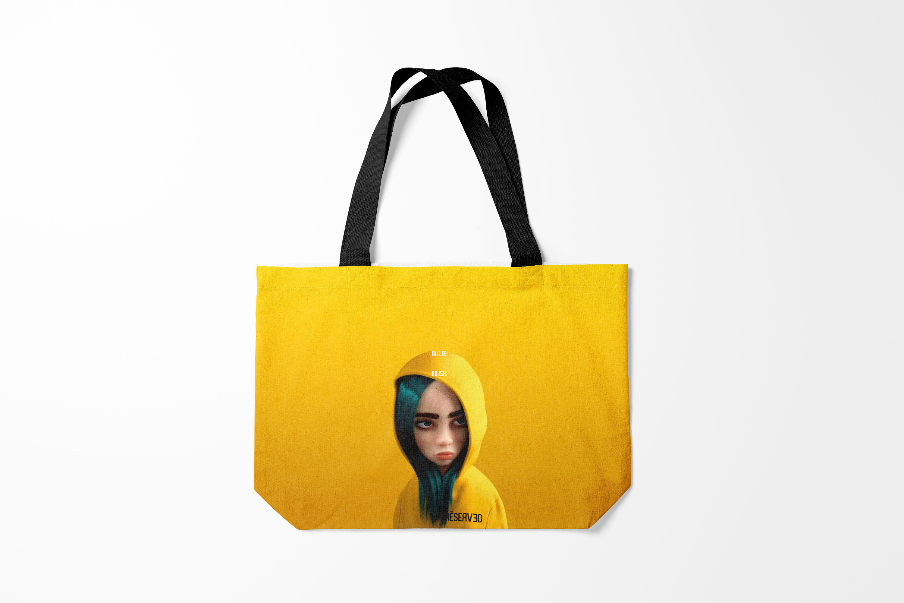 

Сумка шoппер унисекс Burnettie Billie Eilish Билли Айлиш, желтый, Billie Eilish Билли Айлиш