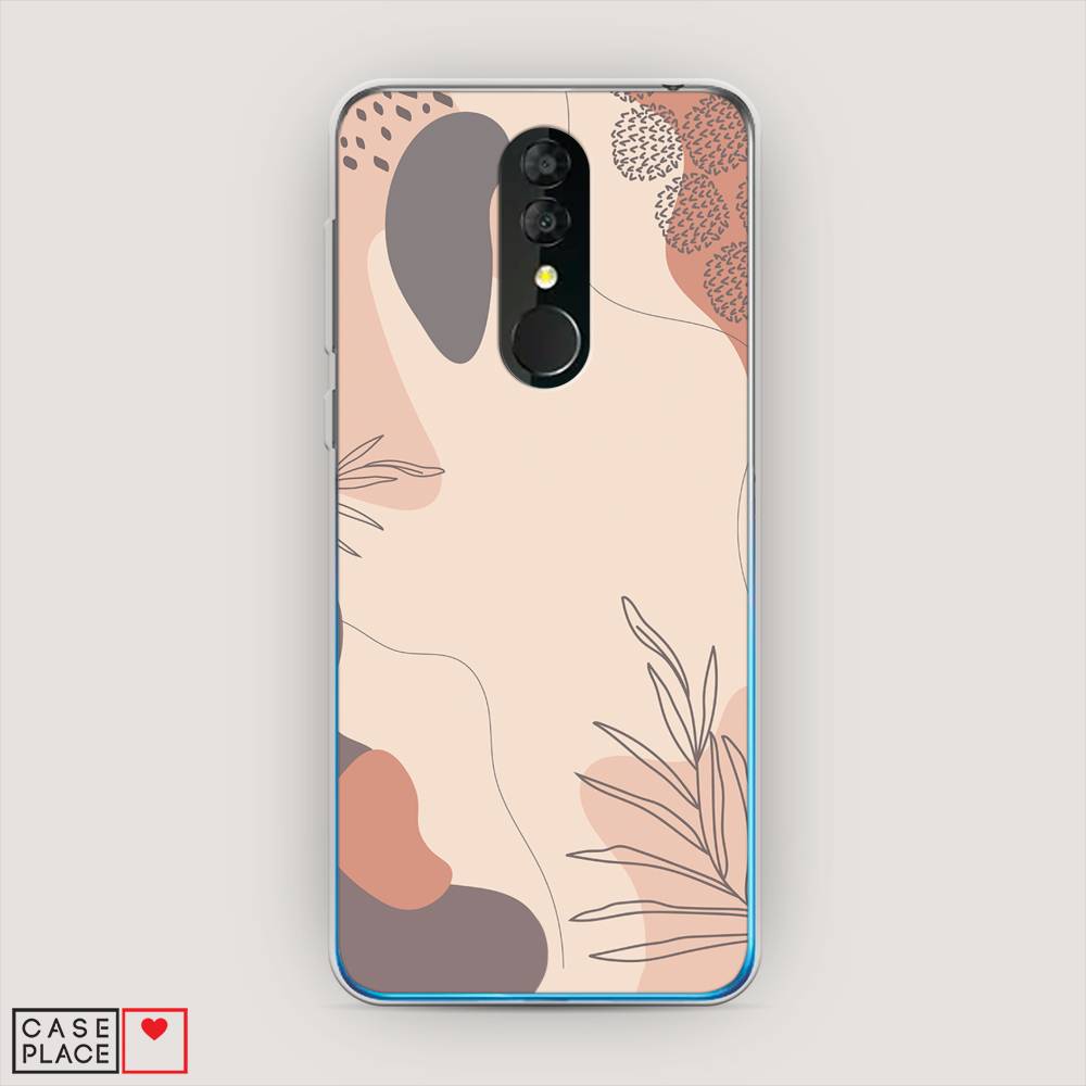 

Чехол на Alcatel 3 5053Y (2019) "Нюдовые тона", Коричневый;серый, 170550-4