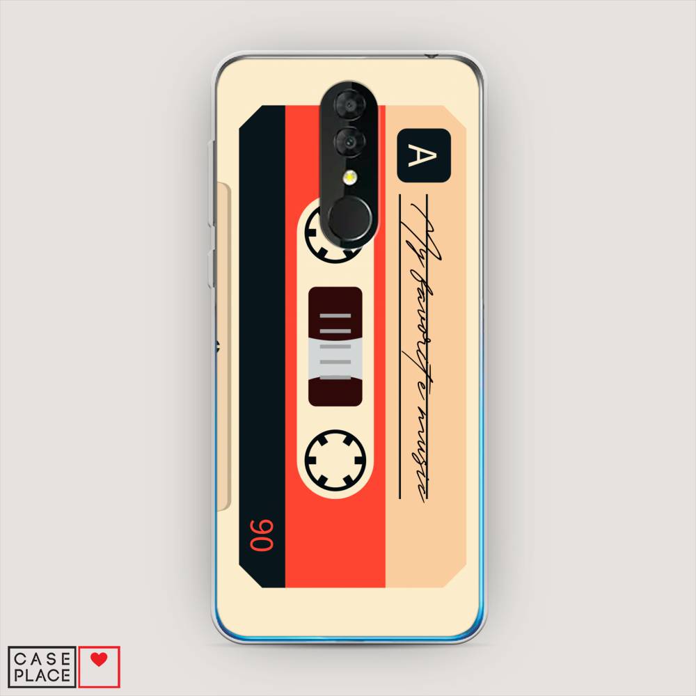 

Чехол на Alcatel 3 5053Y (2019) "Бежевая кассета", Черный;красный;бежевый, 170550-6