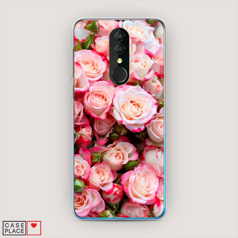 

Чехол на Alcatel 3 5053Y (2019) "Много роз", Розовый, 170550-2