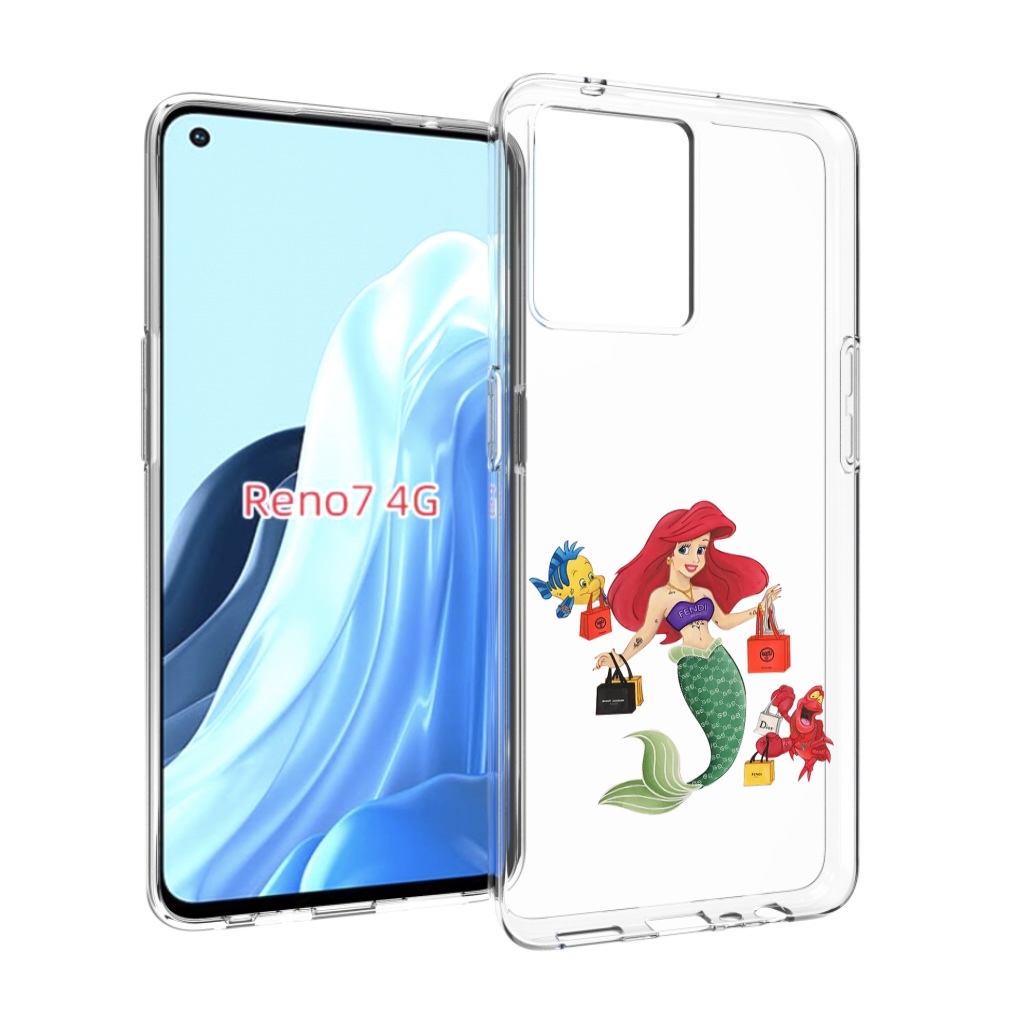 

Чехол MyPads модная-русалка женский для OPPO RENO 7 4G, Прозрачный, Tocco