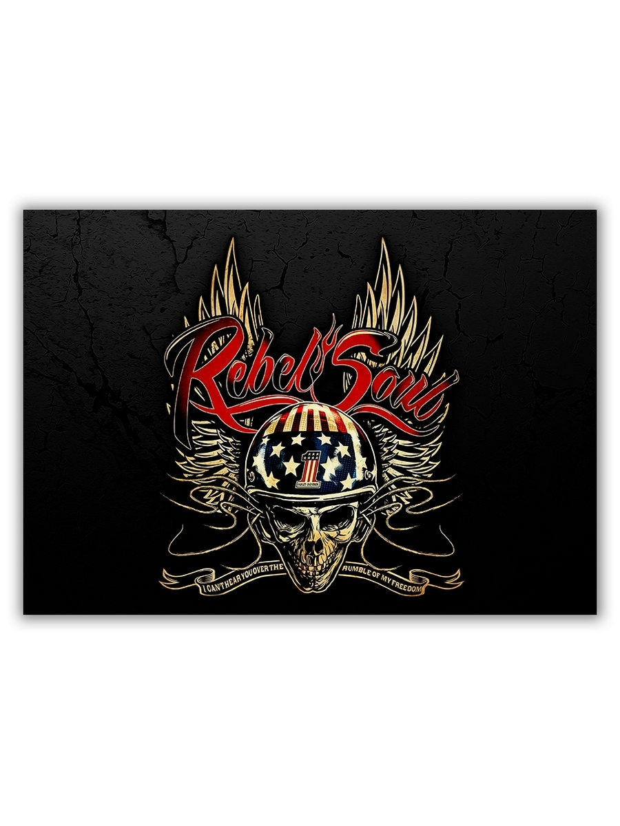 фото Магнит на холодильник drabs малый - a5, rebel soul