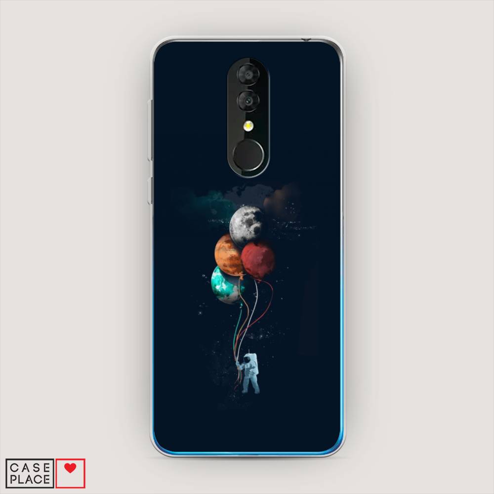 

Чехол на Alcatel 3 5053Y (2019) "Космонавт с шариками", Разноцветный, 170550-4