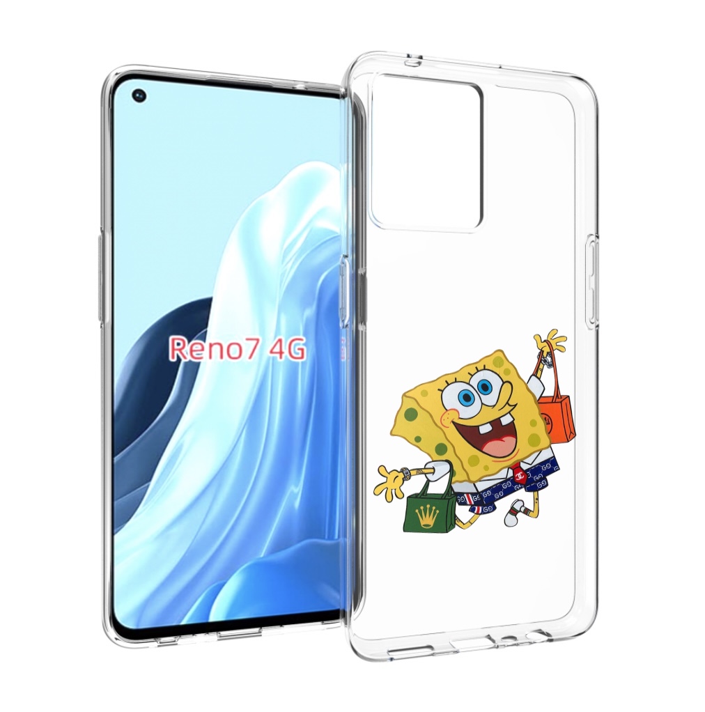 

Чехол MyPads модный-спанч-боб для OPPO RENO 7 4G, Прозрачный, Tocco