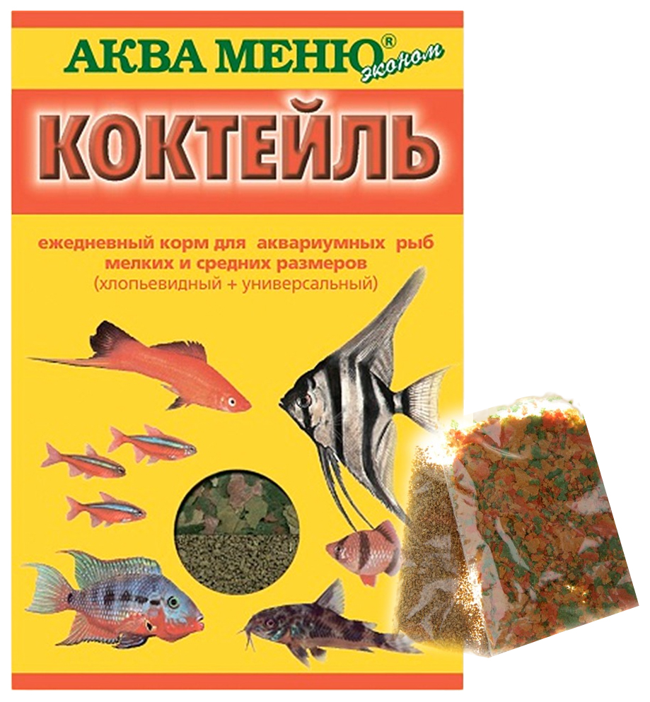 

Корм для аквариумных рыбок Аква Меню Коктейль, 15 г