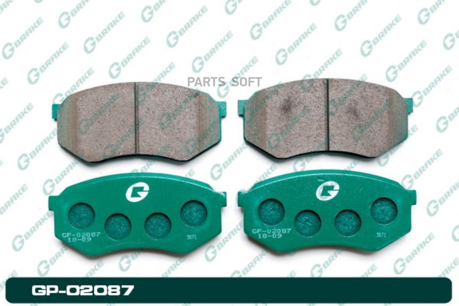 

Тормозные колодки GBRAKE GP02087