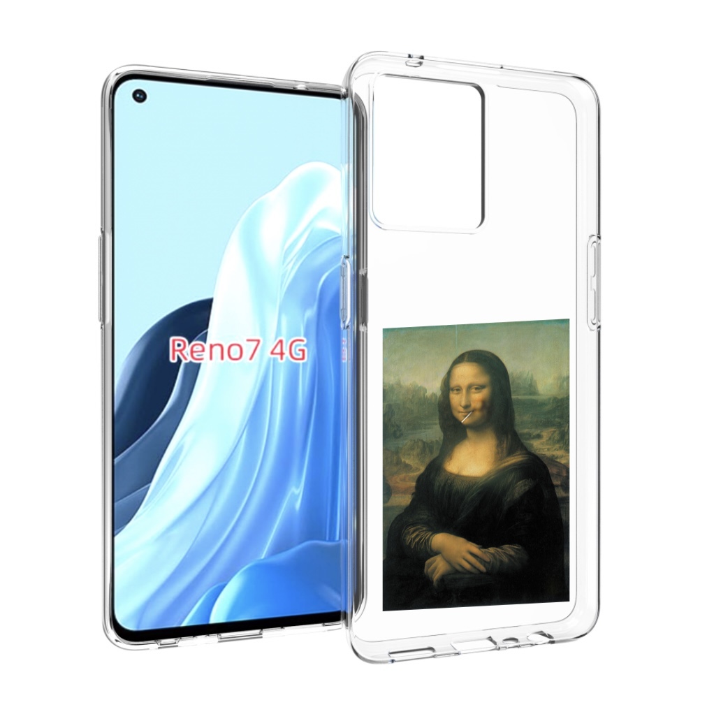 

Чехол MyPads монализа-с-чупачупсом для OPPO RENO 7 4G, Прозрачный, Tocco