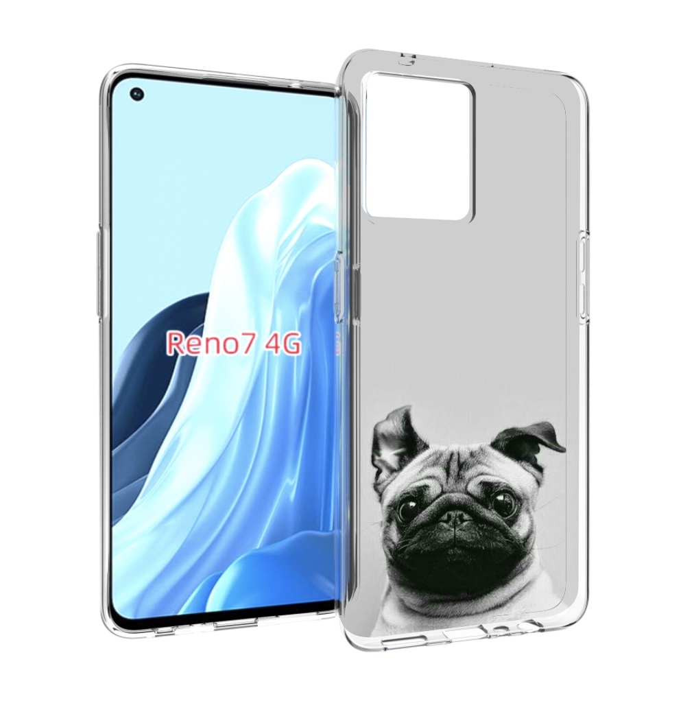 

Чехол MyPads мопс для OPPO RENO 7 4G, Прозрачный, Tocco