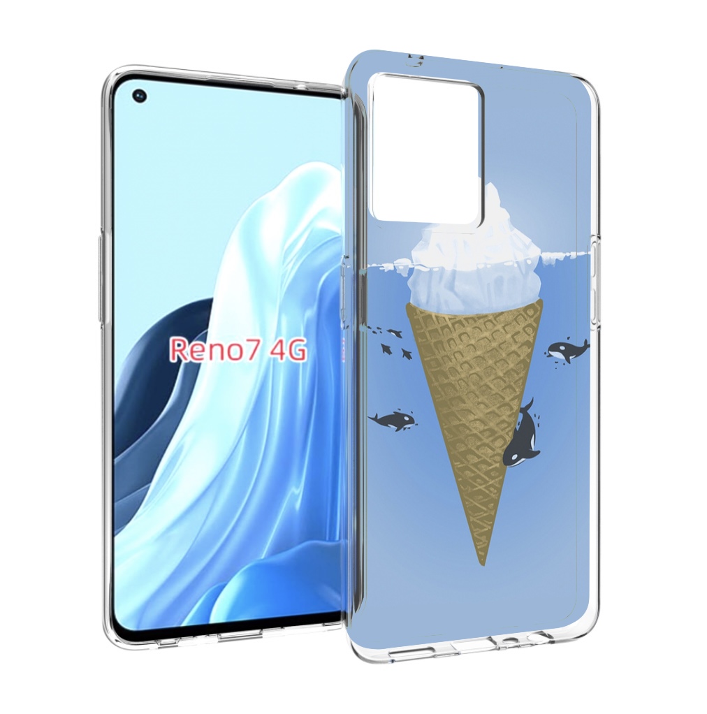 

Чехол MyPads мороженное-у-косаток для OPPO RENO 7 4G, Прозрачный, Tocco