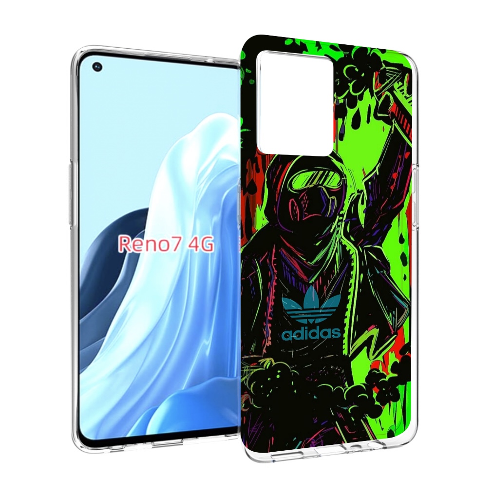 

Чехол MyPads мужчина в красках адидас для OPPO RENO 7 4G, Прозрачный, Tocco