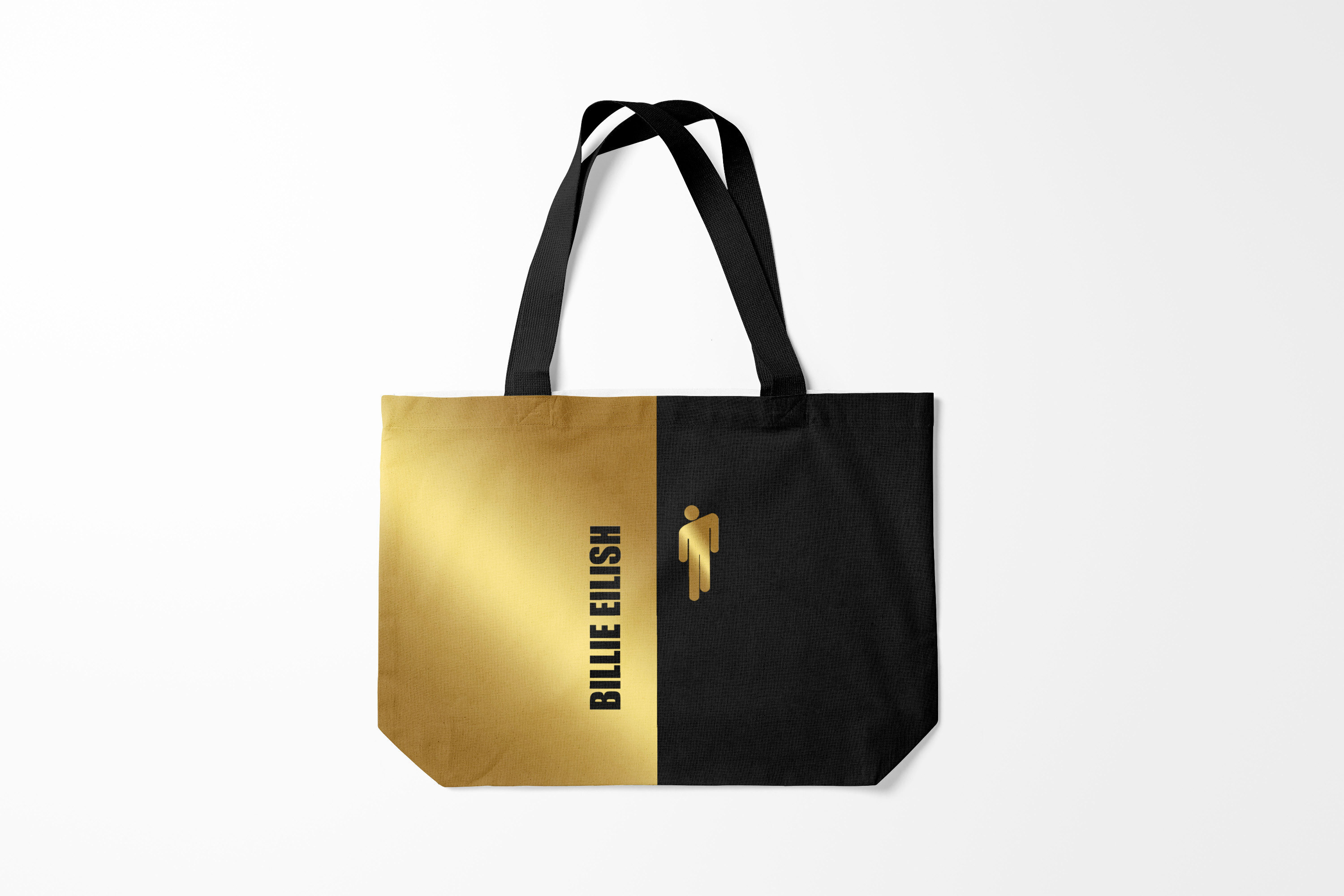 

Сумка шoппер унисекс Burnettie Billie Eilish Gold, золотистый; черный, Billie Eilish Gold