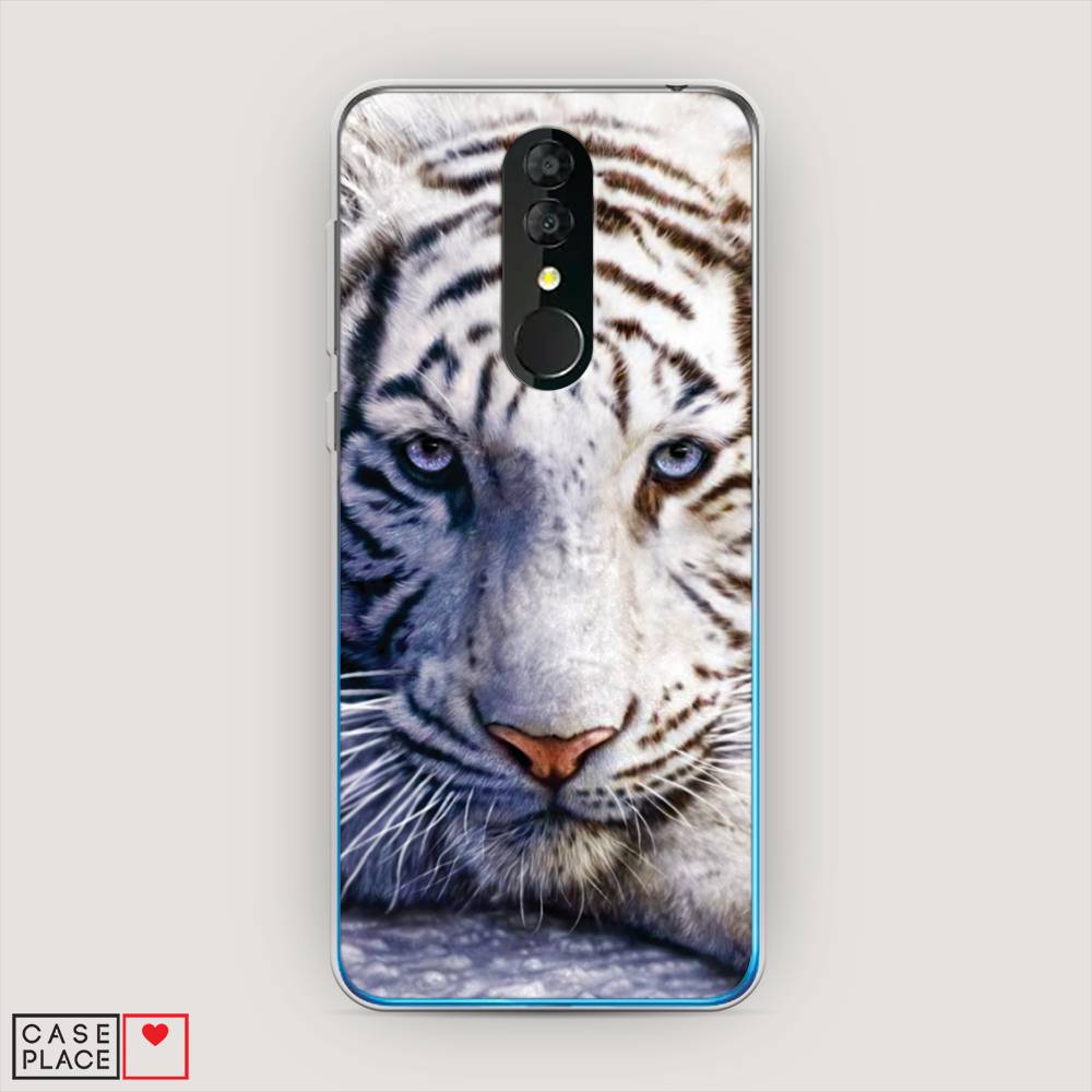 

Чехол на Alcatel 3 5053Y (2019) "Бенгальский тигр", Коричневый;белый, 170550-1