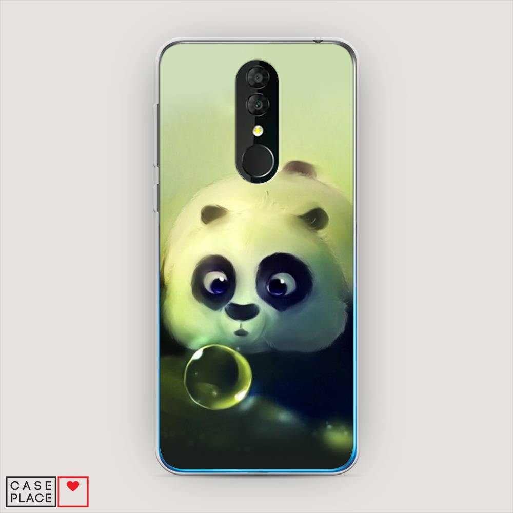 

Чехол на Alcatel 3 5053Y (2019) "Малыш панды", Зеленый;черный;серый, 170550-1