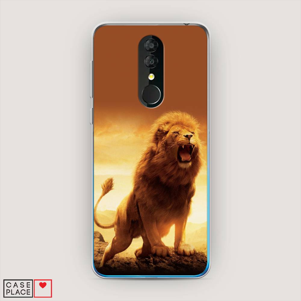 

Чехол на Alcatel 3 5053Y (2019) "Львиный рык", Коричневый;желтый;оранжевый, 170550-1