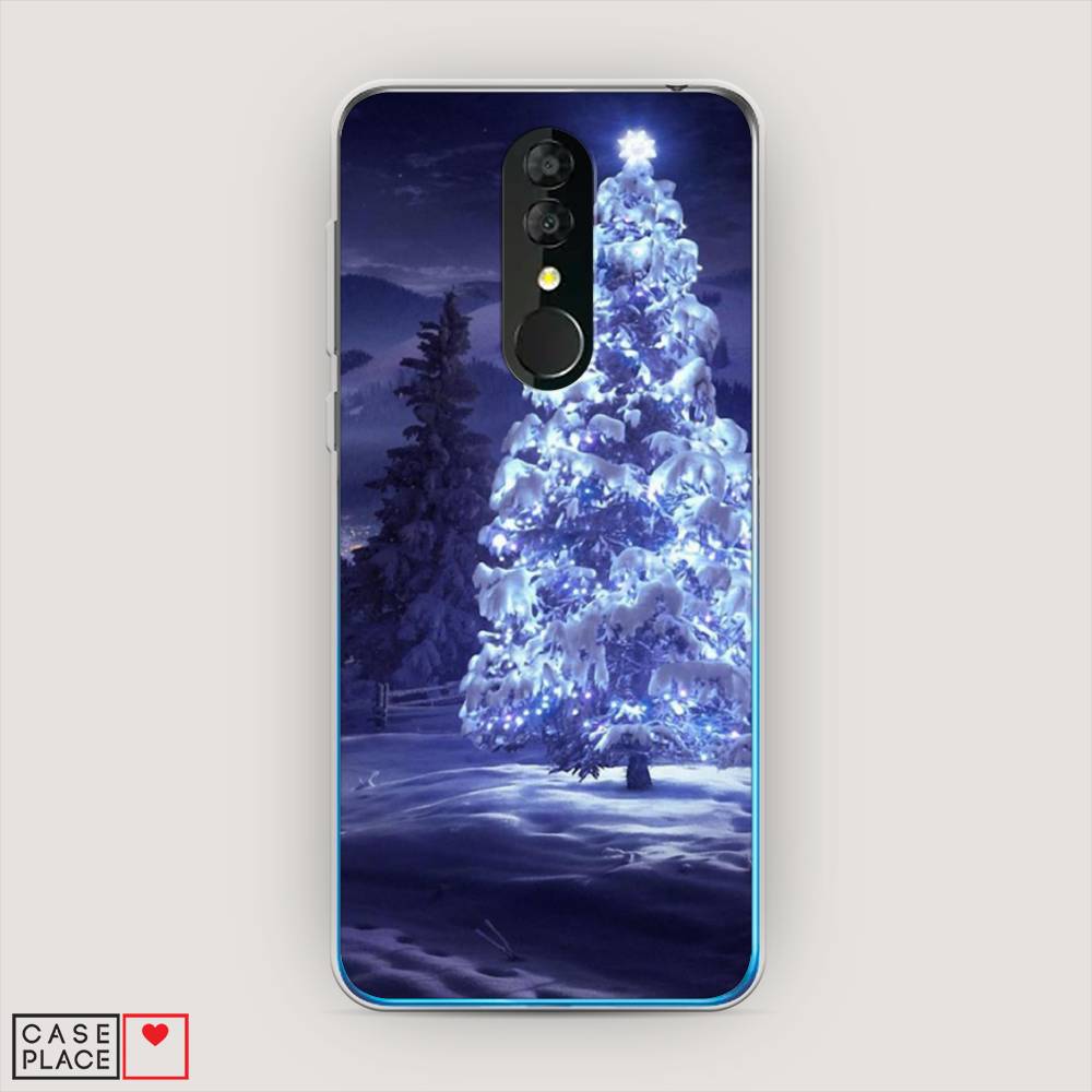 

Чехол на Alcatel 3 5053Y (2019) "Зима 4", Синий;черный;белый, 170550-2
