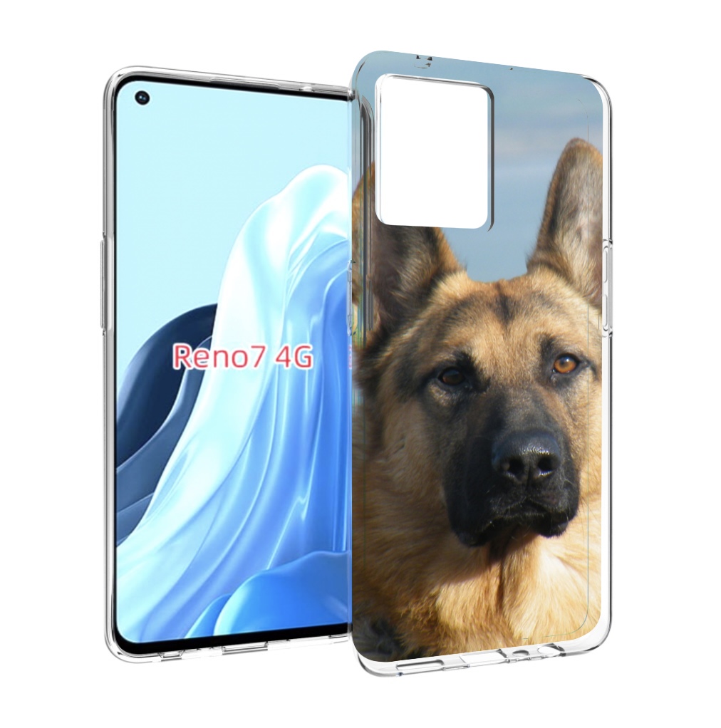 

Чехол MyPads немецкая овчарка для OPPO RENO 7 4G, Прозрачный, Tocco