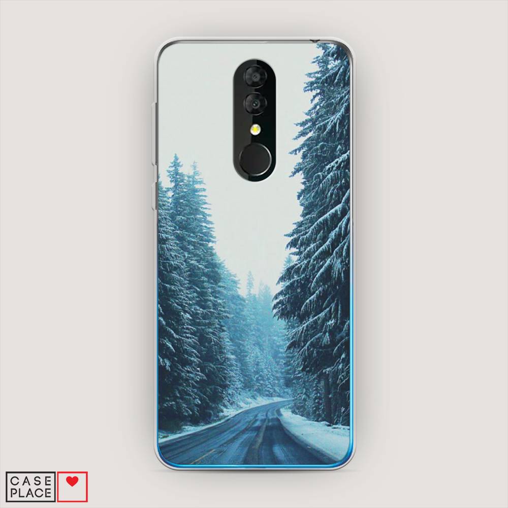 

Чехол на Alcatel 3 5053Y (2019) "Зима 9", Бежевый;голубой;черный, 170550-2