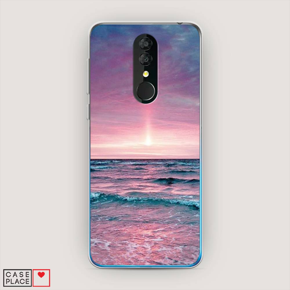 

Чехол на Alcatel 3 5053Y (2019) "Восход 3", Розовый;голубой, 170550-2