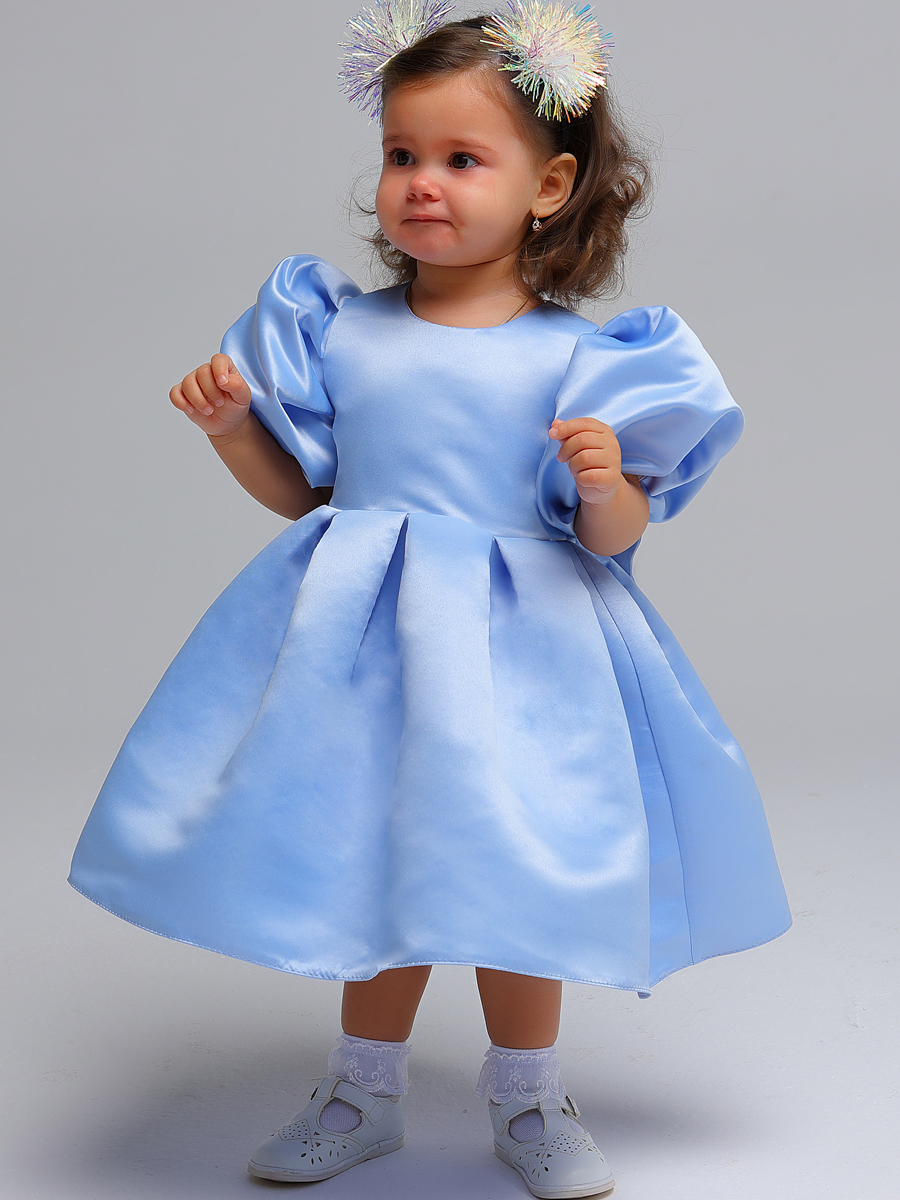 Платье детское Дашенька 1694/010, голубой, 104 дашенька платье для девочки 1426 102