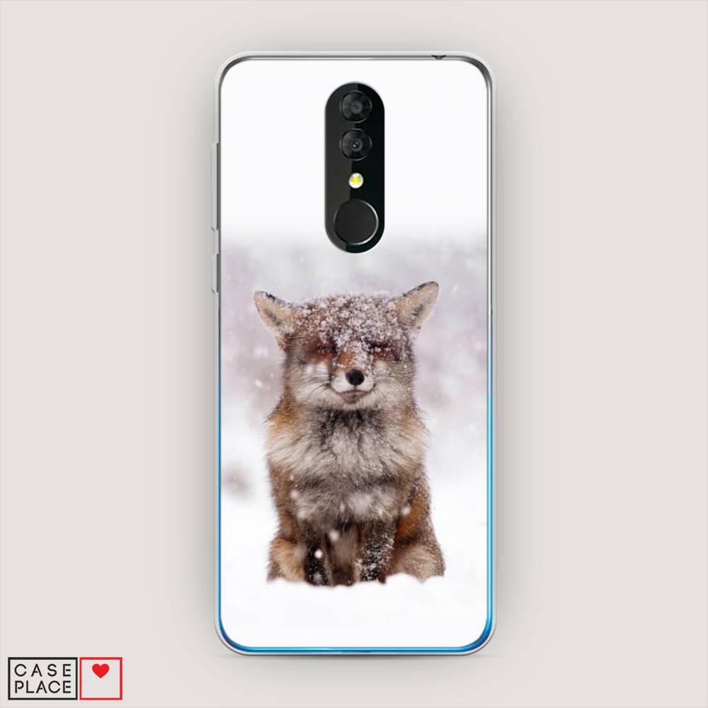 

Чехол на Alcatel 3 5053Y (2019) "Зимняя лиса", Белый;серый;коричневый, 170550-1
