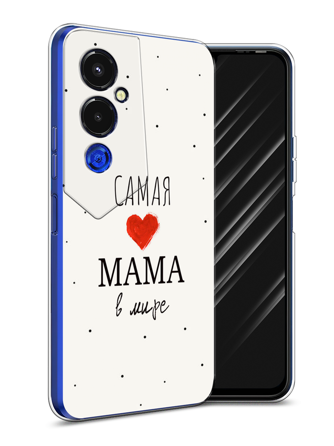 

Чехол Awog на Tecno Pova 4 pro / Техно Пова 4 Про "Самая любимая мама", Красный;черный;бежевый