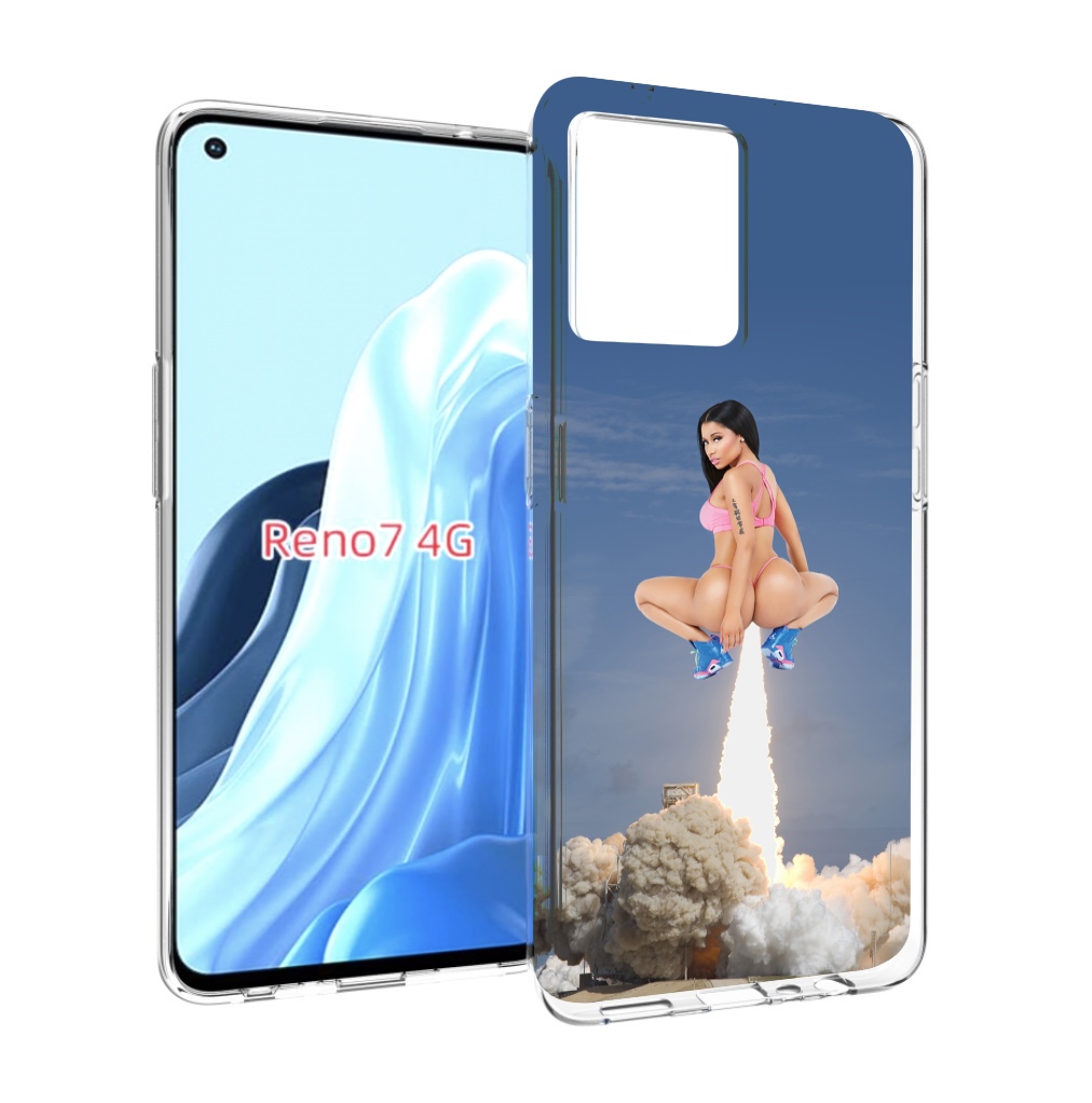 

Чехол MyPads ники-минаж-ракета детский для OPPO RENO 7 4G, Прозрачный, Tocco
