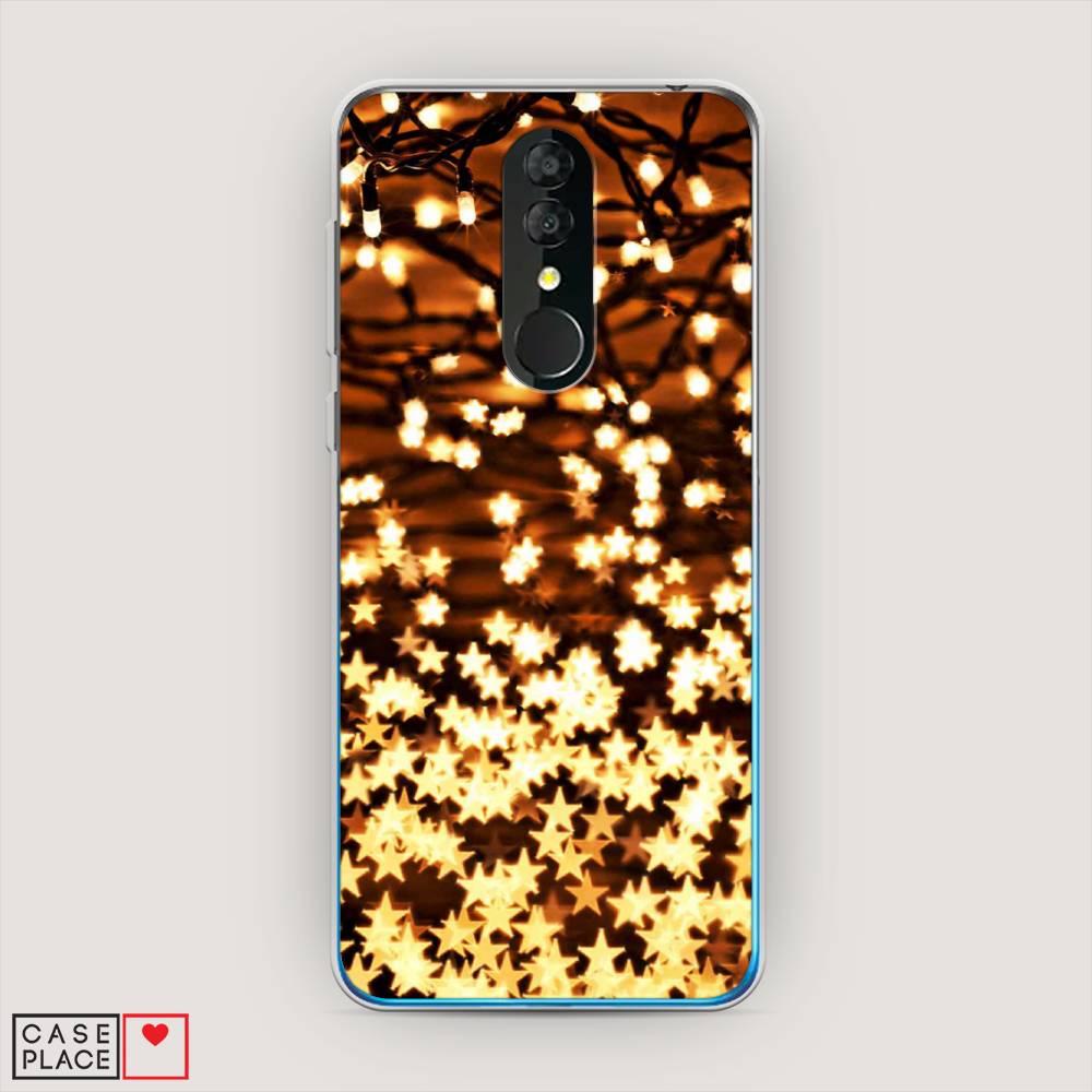 

Чехол на Alcatel 3 5053Y (2019) "Новогодняя гирлянда", Золотистый, 170550-5