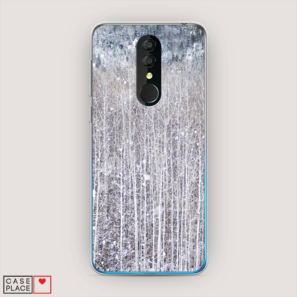 

Чехол на Alcatel 3 5053Y (2019) "Снежный лес", Бежевый;серый;белый, 170550-5